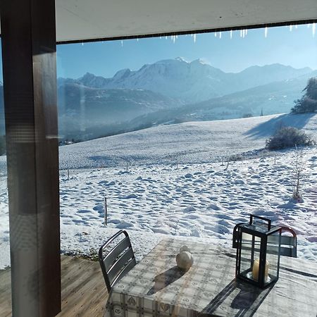 Rez De Chaussee Tres Calme Vue Mont-Blanc Combloux Exterior foto