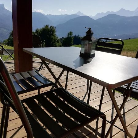 Rez De Chaussee Tres Calme Vue Mont-Blanc Combloux Exterior foto